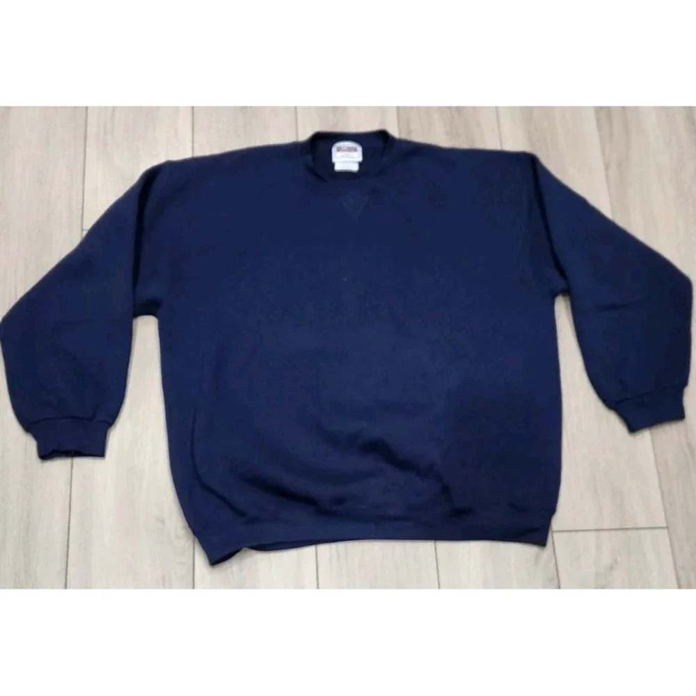 VINTAGE Brittania Sweatshirt Mens L Navy Blue Levis Strauss & Co. Crewneck‎ 90s